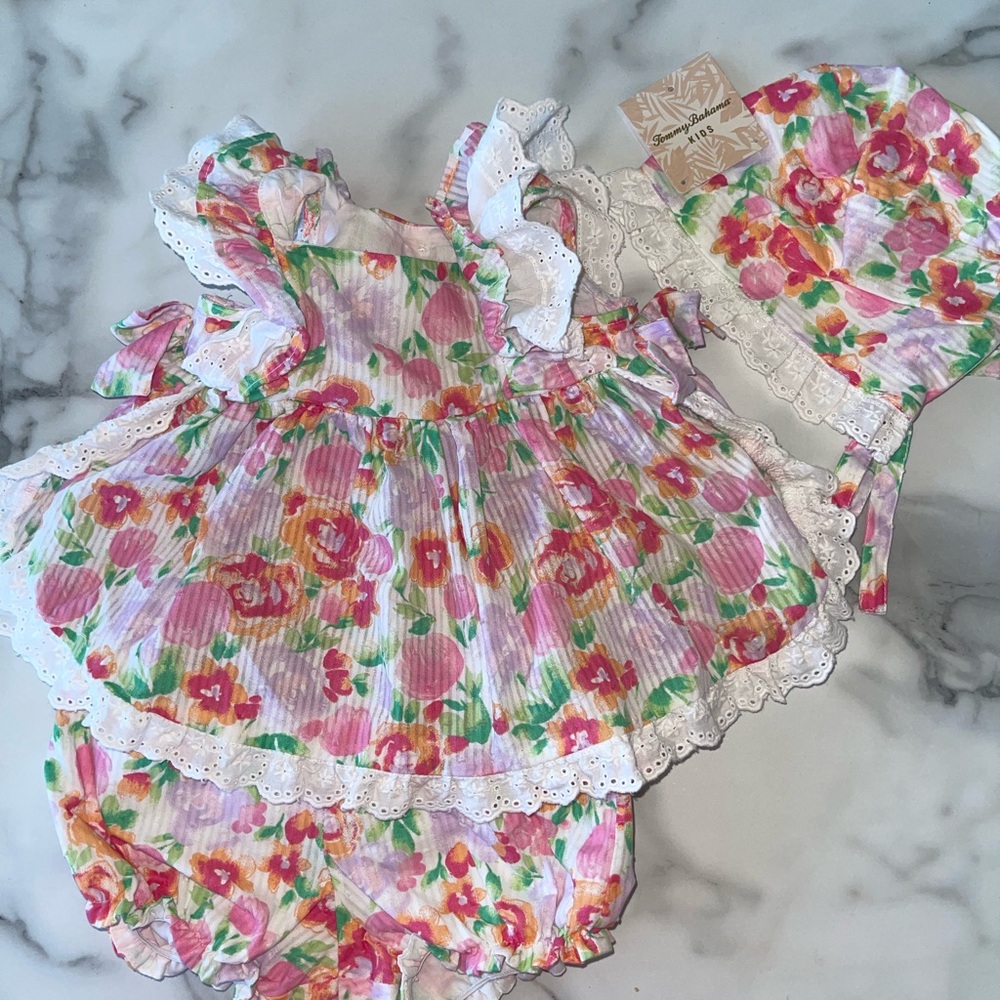 Tommy Bahama Colorful Floral Baby Dress